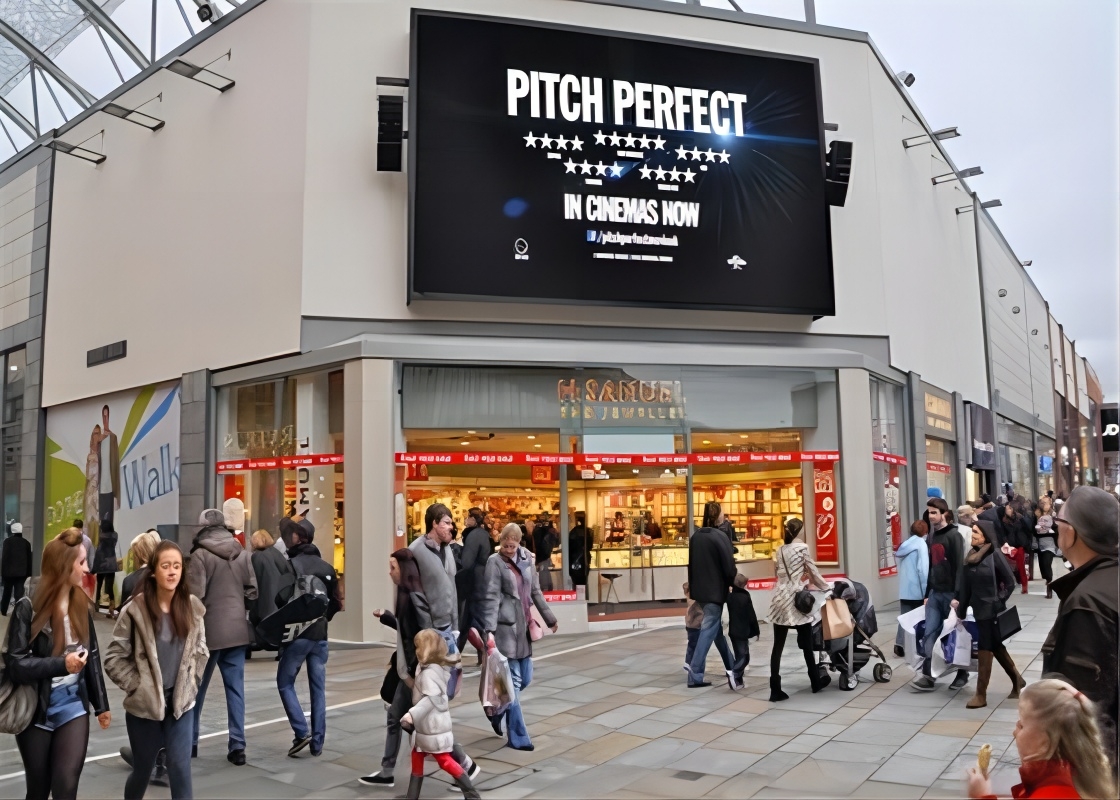 Telão LED de publicidade colorida fixa externa P8